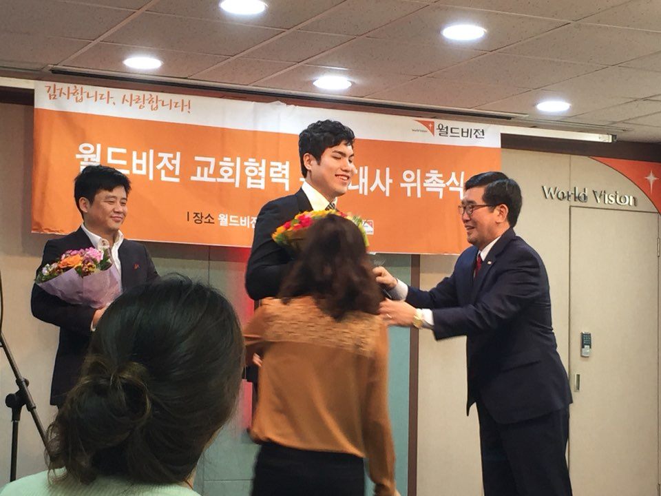 월드비전 홍보대사로 활동 중인 이창훈.